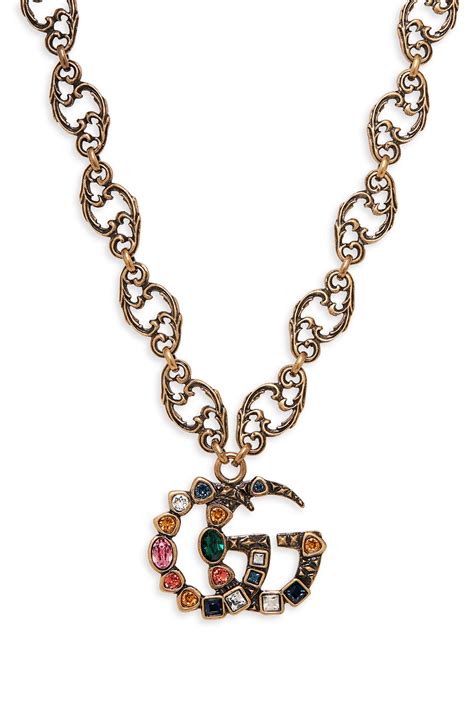 gucci double g crystal ring|Gucci watch pendant necklace.